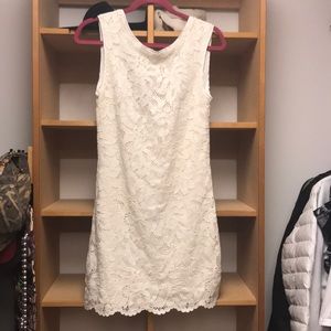 NWT white lace shift dress